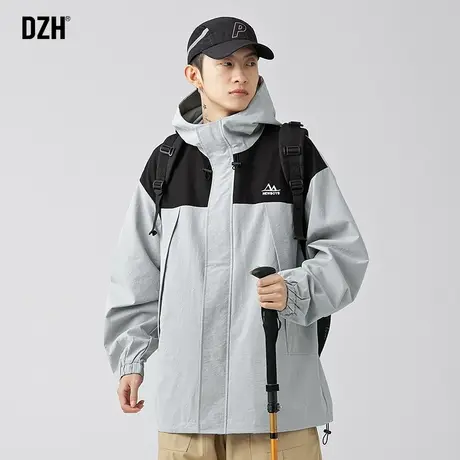 男生美式工装外套男春秋高级感痞帅机能风夹克户外冲锋衣男款连帽商品大图