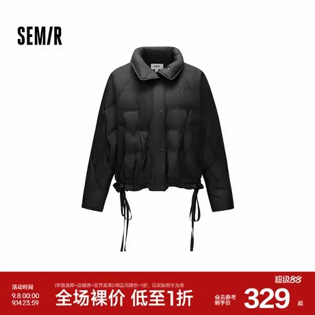 森马羽绒服女冬花边90绒子防风oversize轻薄2025新款甜酷小众上衣商品大图