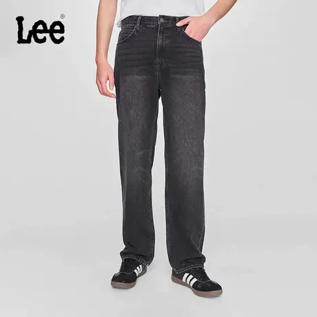 Lee商场同款25早春新品753舒适中腰直筒黑灰色男牛仔裤潮流A06532商品大图