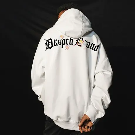 Nuthink大码套头宽松潮流美式卫衣男春秋款国潮加肥加大上衣男款商品大图