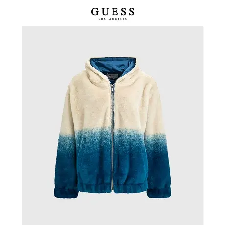 GUESS女士复古撞色渐变潮流连帽外套-W2BL86WF270商品大图