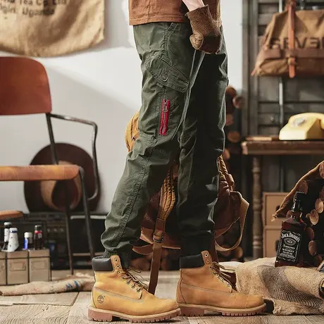 Modi Nick/摩帝尼克男士直筒潮流工装男裤束脚运动休闲裤品质男装商品大图