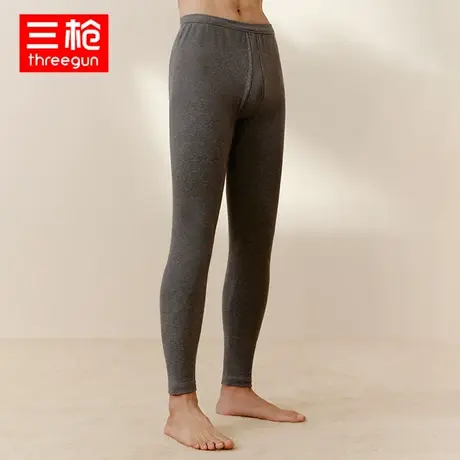 三枪秋裤男式纯棉秋冬舒肤棉中厚长裤中老年全棉中腰裤子单裤图片
