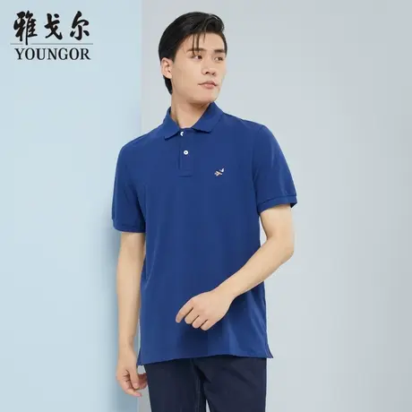 雅戈尔奥莱 商场同款男士短袖T恤新款官方正品商务休闲短袖POLO衫商品大图