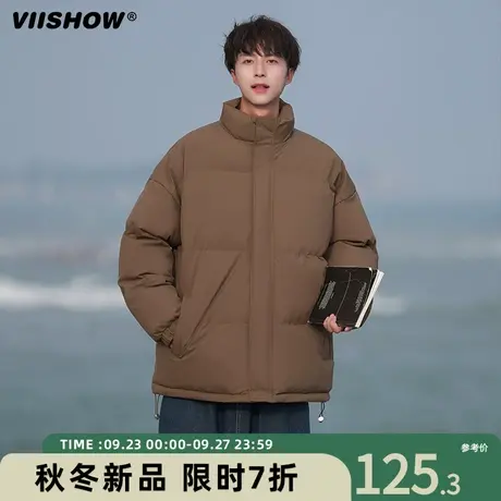 VIISHOW潮牌美式棉服男加厚衣服冬季男生痞帅棉衣保暖宽松面包服商品大图