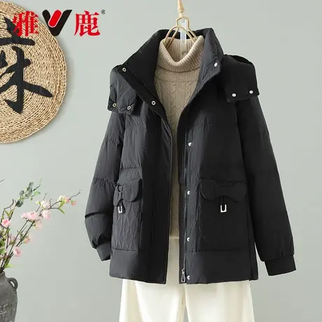 2025年雅鹿官方冬季加厚时尚女款显瘦连帽保暖羽绒服YMG01X16350图片