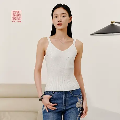 EP雅莹高端系列 桑蚕丝V领针织收腰背心吊带 春装商场同款9903A图片