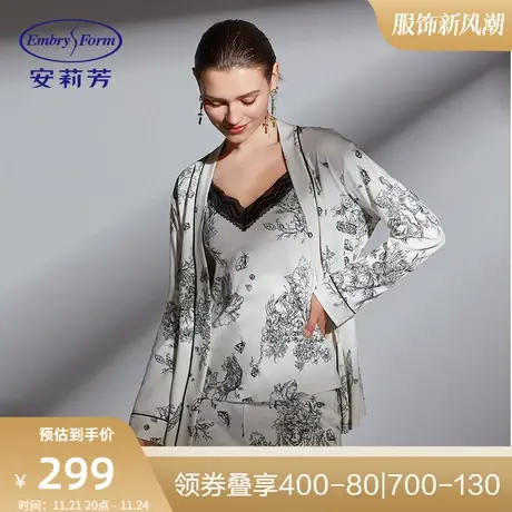 安莉芳国潮印花纯棉蕾丝吊带背心女士可外穿家居上衣EL00489图片
