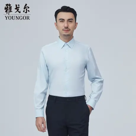 雅戈尔奥莱 商场同款男士衬衫秋季新款官方商务休闲长袖衬衫商品大图