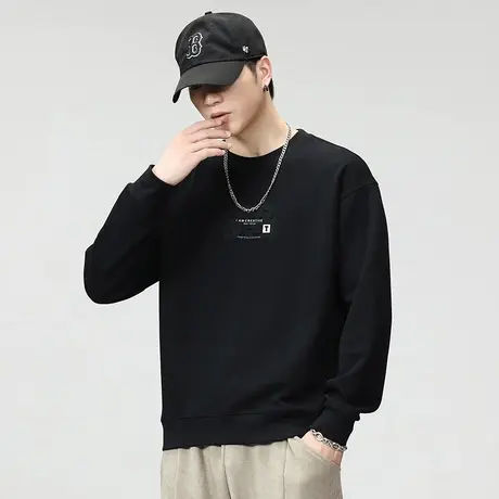 时尚潮流百搭男士卫衣大码重磅卫衣高档男士卫衣男装青少年卫衣图片