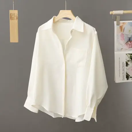 设计师款女装小众衬衫女上衣法式高级感2024年新款简约衬衣女春秋图片