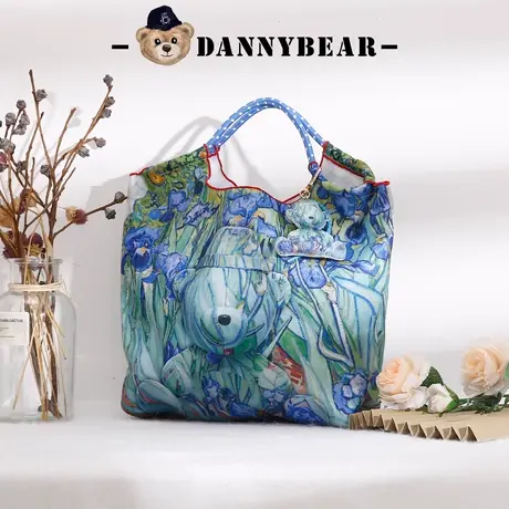 丹尼熊手拎挎包女单肩购物袋托特包新品艺术小熊礼品礼盒装4件套商品大图