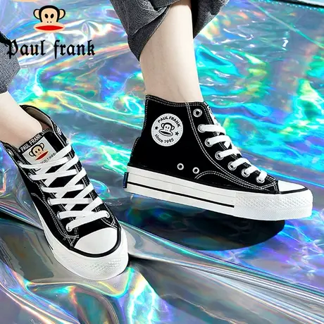 大嘴猴女鞋高帮帆布鞋女款2023新款秋季百搭厚底休闲秋款布鞋球鞋商品大图