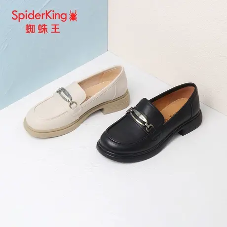 SPIDER KING/蜘蛛王乐福鞋女真皮2023秋商场新款工作鞋舒适牛里软图片