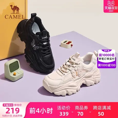 骆驼女鞋2023年秋季新款休闲chic百搭运动鞋潮流时尚鞋子女老爹鞋商品大图