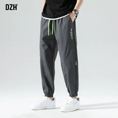 男士束脚休闲裤男春夏宽松裤子2023新款潮牌黑色运动裤百搭哈伦裤商品大图