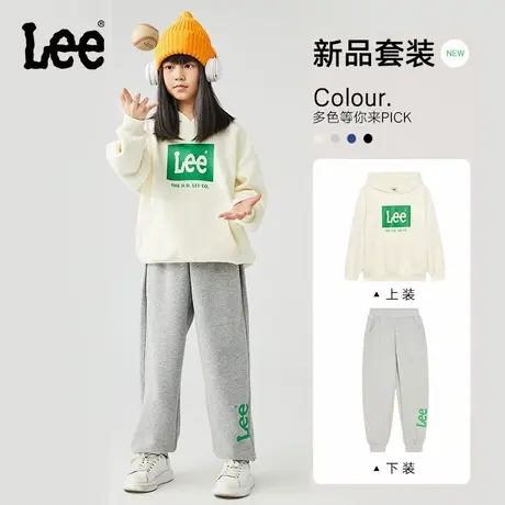 2025春季新款男童女童套装卫衣卫裤运动休闲两件套百搭图片