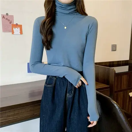 2023早春秋冬新款漂亮上衣内搭别致打底衫设计感女小众毛衣针织衫图片