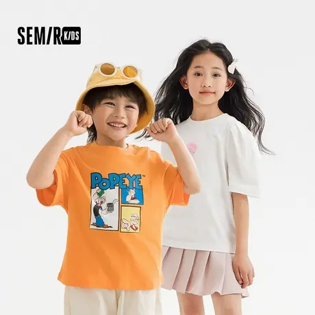 森马儿童夏季亲肤舒适短袖T恤印花可爱男女宝百搭时尚图片