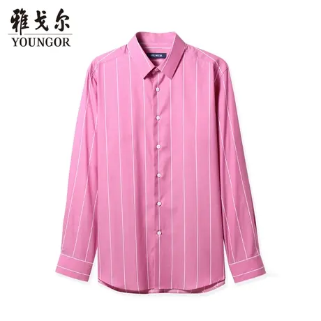 雅戈尔奥莱 商场同款男士长袖衬衫秋季新款官方商务休闲修身衬衣商品大图