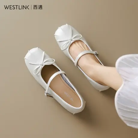 西遇法式白色玛丽珍鞋女2025新款巨好看配裙子单鞋袜子配小皮鞋TQ商品大图