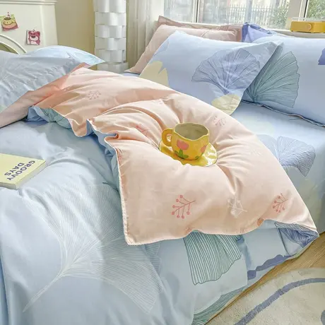恒源祥纯棉被套单件学生宿舍单人150×200×230cm双人床全棉被罩商品大图
