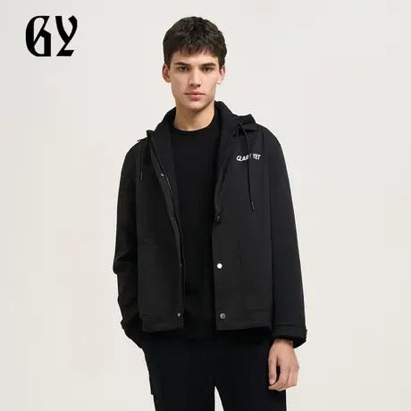 雅戈尔奥莱 GY男装男士秋冬假两件长袖外套韩版时尚休闲连帽商品大图