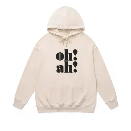 慵懒风极简连帽卫衣情侣装高级感ins胖嘟嘟字母印花套头加厚衣服商品大图