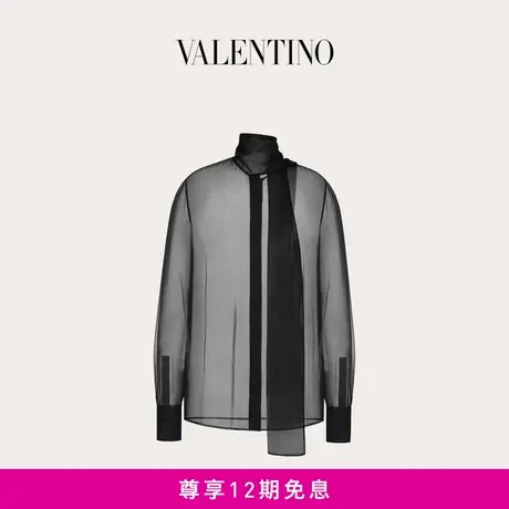 【24期免息】华伦天奴VALENTINO女士雪纺上衣商品大图
