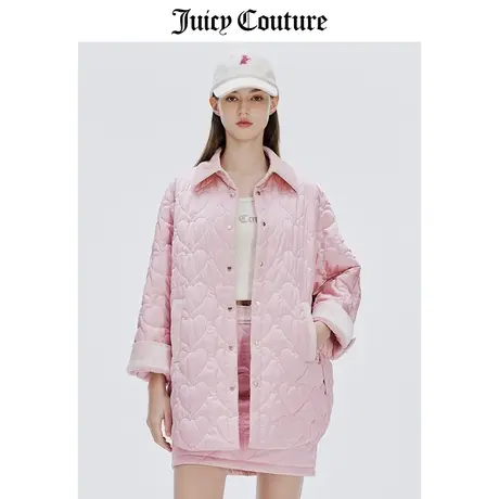 Juicy Couture橘滋外套女冬季新款美式宽松休闲衬衫棉服轻薄棉衣图片