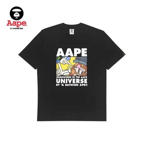 Aape联名Eric Inkala男装春夏酷帅潮流印花短袖T恤9670XXK图片