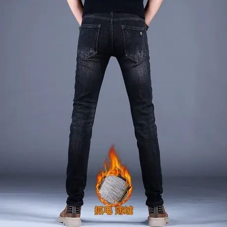 春秋欧美欧洲牛仔裤2023新款男款子韩版潮牌男款百搭休闲修身小脚商品大图