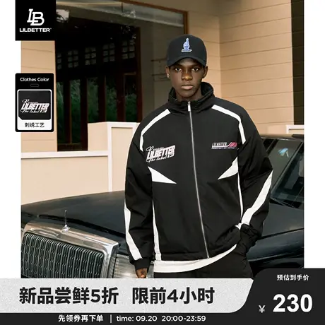 Lilbetter棉袄男冬季新款赛车服机能夹克加厚棉衣外套保暖棉服潮商品大图