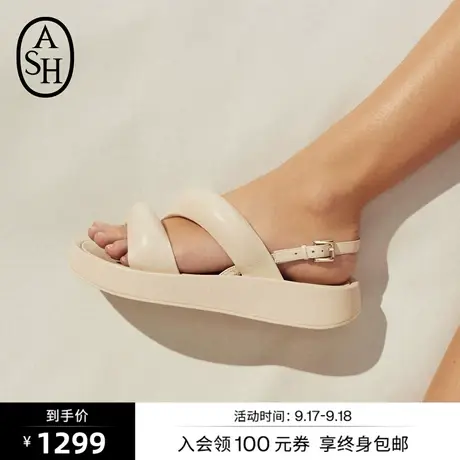 ASH女鞋新款VIKKI云朵鞋系列时尚羊皮舒适增高休闲凉鞋女商品大图