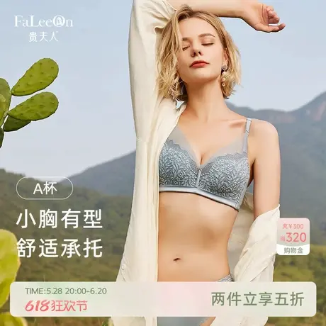 贵夫人小胸平胸聚拢内衣女调整型收副乳蚕丝文胸无钢圈舒适胸罩商品大图