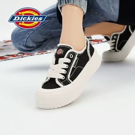 Dickies帆布鞋女2025新款春季厚底面包鞋透气百搭休闲板鞋子潮鞋图片