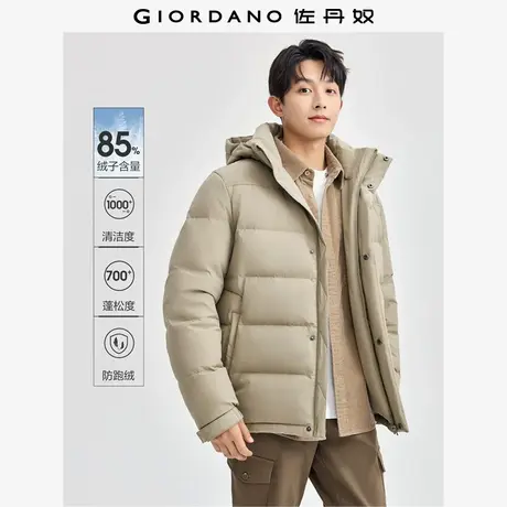 佐丹奴羽绒外套男新款户外防寒保暖蓄热三防连帽羽绒服男13074873商品大图