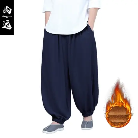 尚远中国风夏季休闲裤灯笼裤棉男裤打坐禅意裤僧裤居士裤禅修裤商品大图