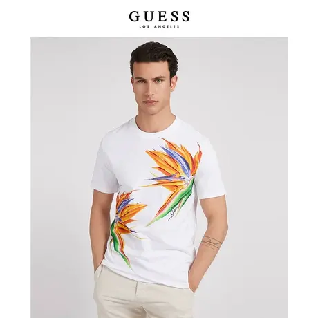 GUESS 男士涂鸦印花T恤-M2GI25K8FQ0商品大图