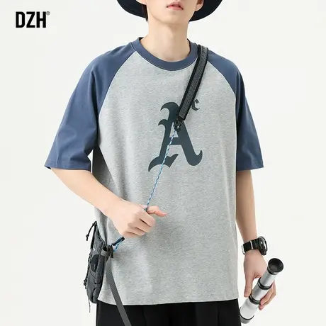 男士字母t恤美式短袖男潮牌潮流情侣装衣服男款夏季半袖体恤宽松商品大图