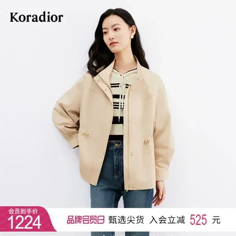 珂莱蒂尔女装2024年春季新款通勤百搭高级感短款外套独特超好看图片