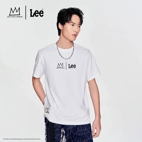 【Basquiat联名】Lee24春夏新品舒适版男圆领短袖T恤LMT0069113RX图片
