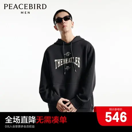 【音乐青年】太平鸟男装秋季新款刺绣阔版卫衣休闲上衣B1CRD3310商品大图