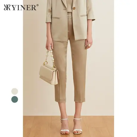 YINER音儿女装夏季时尚优雅弹力休闲裤商品大图