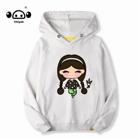 Ohlyah连帽卫衣女春秋季宽松百搭2022新潮牌纯棉外套上衣班服定制图片