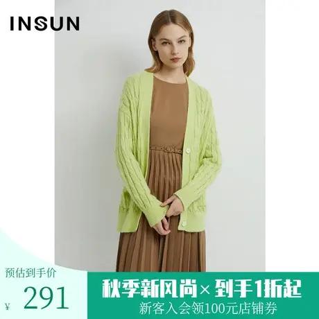 恩裳春秋季经典钮绳工艺设计舒适柔软马海毛毛织衫商品大图