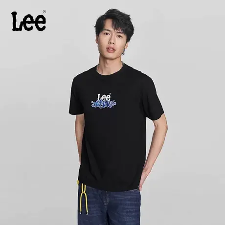 Lee舒适版型圆领Logo印花男短袖T恤休闲潮LMT0081264LE00FK11000商品大图
