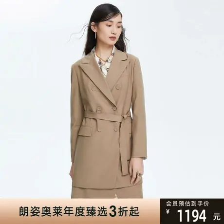 俪雅/LANCY商场同款新款薄风衣通勤中长款外套女专柜正品图片