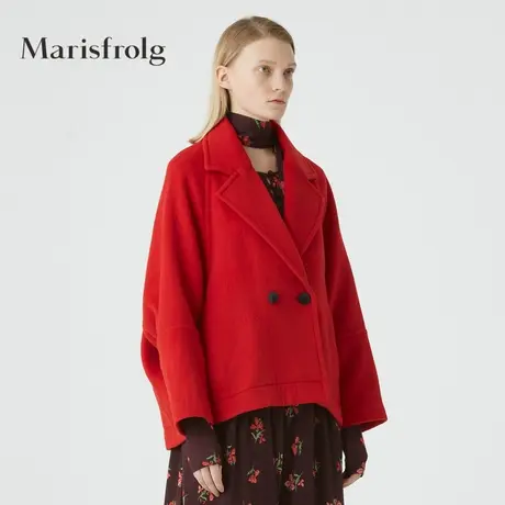 【奥莱清仓保暖季特价 】玛丝菲尔毛呢外套商品大图