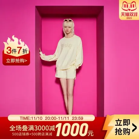 Juicy Couture橘滋秋女2023年新款温柔系女式针织短裤品牌图片